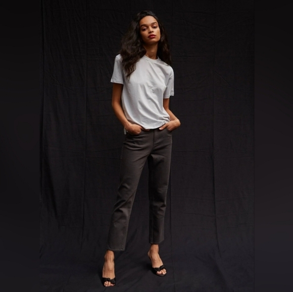 Thakoon Slate Gray Classic Cropped Jean - Picture 1 of 5